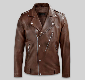 New Arrival Leather Jacket Windproof Men Women Leather Jacket Custom Styles Charlotte Burnt Multiple Colors Leather Jacket 2026 - Product Image 1