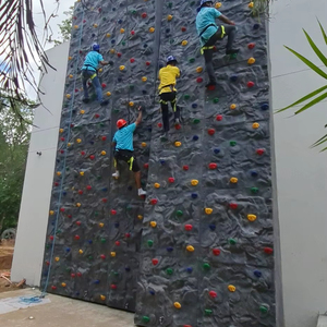 KNT Climbing - Muro de Escalada de Fibra de Vidrio 4x4 para Interiores/Exteriores, Parque de Aventuras Modular, Guardería Educativa, Casa de Juegos Deportiva - Product Image 1