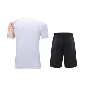 Custom Design Eco-Friendly Seamless Front Logo Men's <b>Tennis</b> Uniform Short Sleeve High Quality Breathable 100% Polyester Wear - Product Image 2
