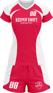 Tenue de volley-ball SpikeStorm Pro AeroSpike Elite, kit de volley-ball ThunderHit Premium, 100 % polyester, impression par sublimation intégrale - Product Image 2