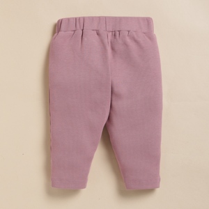 Leggings de lápiz de elastano de bambú orgánico de calidad superior Paquete de 2 - Nostalgia Rose + Lavender Fog - Product Image 3