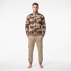 Men's <b>Camouflage</b> Sublimation Sports <b>Tracksuit</b> Custom Logo Training Set Athletic Jacket Pants Wholesale Fitness Sportswear - Product Image 4