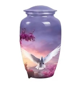 Decorative Aluminium <b>Keepsake</b> Urns Small <b>Ashes</b> Holder Mini Memorial Cremation Urn Funeral Tribute Display - Product Image 4