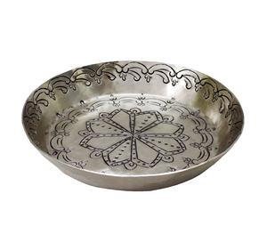 De aluminio Chapado en níquel tono antiguo en relieve profundo fuente profundo fruta servidor fuente para casa Hotel de uso - Product Image 1