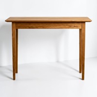 Table console étroite en teck massif durable OEM, style nordique moderne, pour salon, entrée, bureau, design personnalisé, longue et étroite