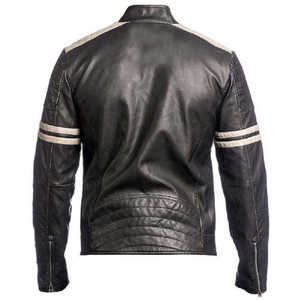 Motorbike Stylish Leather Jacket for Men Custom Color 100% Leather Men's Winter Jacket Custom Slim Leather Jackets for Riders - Product Image 3
