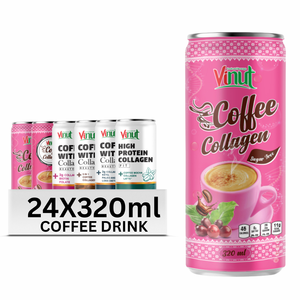 Collagen Arabica & Robusta <b>Coffee</b> 320ml VINUT Non GMO Dairy Free OEM/ODM Free Sample - Product Image 1