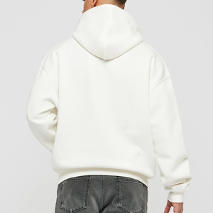 Vente en gros de sweats à capuche streetwear pour hommes, en coton, à épaules tombantes, coupe oversize, personnalisables, grammage lourd, unis, 2023 - Product Image 2