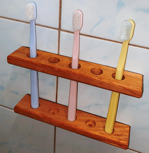 Hot Sale Wooden Toothbrush Holder Rectangle Traditional Style Bathroom <b>Dispenser</b> Convenient <b>Toothpaste</b> Storage - Product Image 5
