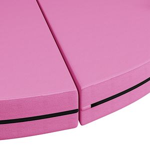 Pink Foldable Crash Mat for <b>Dance</b> Training and Exercise <b>Pole</b> Padding with Carrying Handles and EPE Foam Mats - Product Image 6