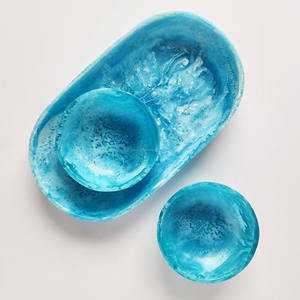 Ensemble cadeau de plateau moderne en marbre - Sous-verres à motifs floraux et boîte cadeau pour Noël - Product Image 4