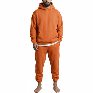Ensemble de survêtement pour homme, sweat-shirt et pantalon de jogging en coton, ensemble décontracté 2 pièces, logo personnalisé OEM ODM - Product Image 1