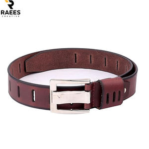 Ceintures en cuir sur mesure de haute qualité pour hommes, avec boucle en cuir véritable, design personnalisé par le fabricant - Product Image 4