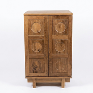 Armoire de chambre moderne 60x45x100 en teck massif, meuble de rangement écologique pour maison ou villa, vendue à prix économique - Product Image 5