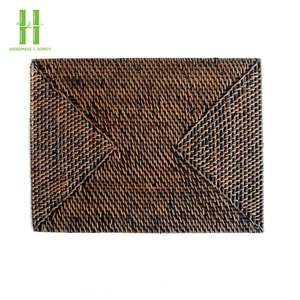 Platos Decorativos Boho Ecológicos de Bambú Tejido Natural Hechos a Mano de Alta Calidad, Personalizables, para Mejorar la Experiencia Gastronómica, OEM - Product Image 4