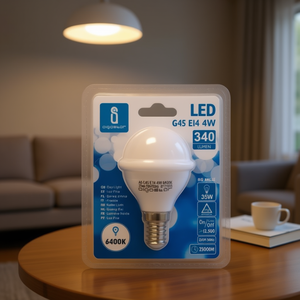 Lampadina LED G45 E14 4W 6400K Luce Diurna 340 Lumen Ampio Angolo - Product Image 3