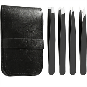 Pince à épiler professionnelle pour extensions de cils, pointe lisse, acier inoxydable, précision, antistatique, outil de maquillage pour salon de beauté - Product Image 5