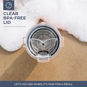 Bicchiere Termico Chaser da 16oz in Acciaio Inossidabile, Lavabile in Lavastoviglie, per Bevande Calde e Fredde, con Coperchio Antigoccia a Coda di Balena - Product Image 3