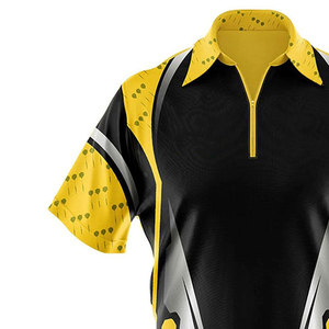 Maillots de fléchettes durables et respirants pour le sport et le fitness - Manches courtes, grandes tailles, utilisation estivale, 100% polyester - Product Image 2
