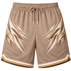 Pantalones cortos deportivos de malla de verano para hombre, pantalones cortos informales holgados para entrenamiento en el gimnasio, pantalones para correr y fitness, cintura elástica, secado rápido - Product Image 1