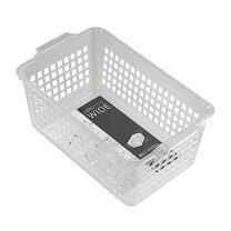 Cesta de almacenamiento ancha Inomata Windy 515 con diseño transparente - Product Image 1