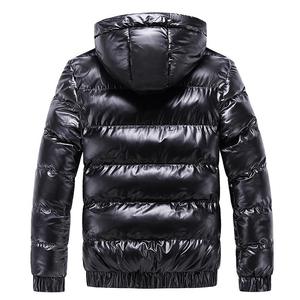 Veste longue matelassée en tricot pour homme, manteau d'hiver imperméable, coupe-vent, respirant, écologique, grande taille, personnalisable OEM - Product Image 1