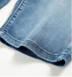 Summer Shorts <b>Jeans</b> <b>Men</b> Denim Pants Stretch Dark Blue Fashion Design <b>Men's</b> <b>Jeans</b> Slim Sum mer Cotton Breathable Lightweight - Product Image 3