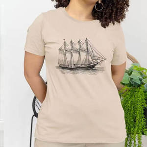 T-shirt à manches courtes col rond personnalisé de haute qualité pour homme, impression par transfert thermique, tissu en polyester/coton tricoté, coupe ample - Product Image 4