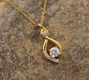 จี้วินเทจ CZ เงินแท้ 925 ชุบแพลตตินั่ม ประดับพลอย สำหรับงานครบรอบ ขายส่งจากโรงงาน - Product Image 1