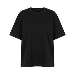 Camiseta Oversize Personalizada al por Mayor <span class=keywords><strong>para</strong></span> Mujer, Cuello Redondo Casual, Básica, Ajuste Holgado, Moda Otoño, Top Deportivo, Camiseta Unisex - Product Image 2