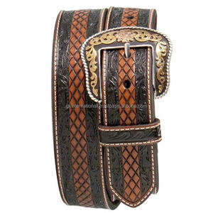 Wholesale Custom Western Dress Buckle Tooled <b>Belt</b> for Men <b>Women</b> Cowgirl Cowboy Hand Tooling <b>Belt</b> - Product Image 3