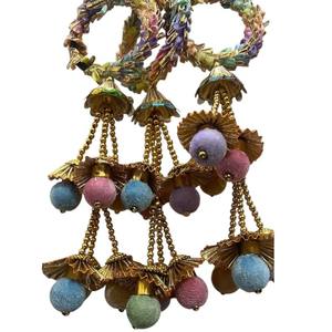 Accesorios para el Cabello Tradicionales Punjabi de la India, Pranda, Prandi, Trenza para el Cabello, Borla, Extensión de Cabello, Parandi Moderno Multicolor - Product Image 3