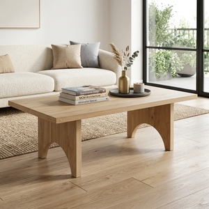 Kate Dining Table Modern <b>Rustic</b> Solid Wood Rectangular Kitchen Table With Arched Panel Legs Farmhouse Home Furniture - Product Image 5