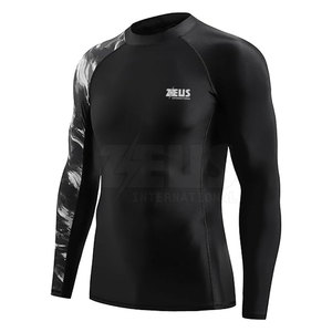Rashguard homme manches longues en Spandex/Polyester pour la vente en gros, design personnalisé, nouvelle taille adulte - Product Image 3