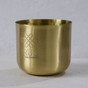 Bocaux à bougies vides en laiton de luxe sur mesure, contenants en laiton doré pour la fabrication de bougies, pour la décoration de la maison et la fabrication de bougies parfumées - Product Image 1