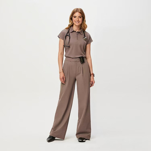 Conjunto de Uniforme Médico de Algodón Premium, Cómodo, Ligero y Transpirable, Ropa de Trabajo para Doctores y Enfermeras, Personalizable - Product Image 3