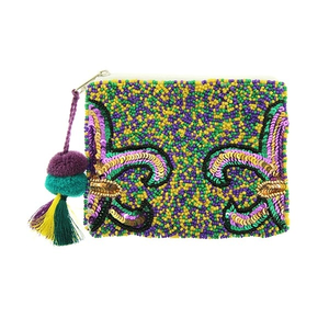 Decorative Beaded Coin Purse Durable Mini <b>Storage</b> Pouch for Everyday Carry At Cheap Price - Product Image 1