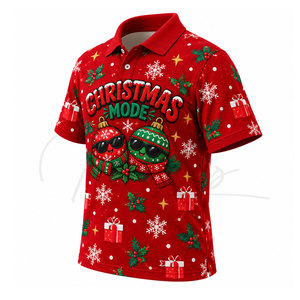 Hot Selling <b>Men's</b> <b>Christmas</b> <b>Shirt</b> T-<b>Shirt</b> for <b>Men</b> 2026 New Items for <b>Christmas</b> Custom Logo Polo <b>Shirt</b> - Product Image 4