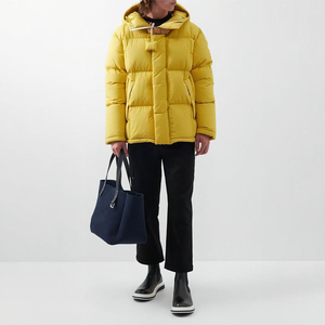 OEM Custom Logo High Quality Black Hooded Reversible <b>Waterproof</b> Bubble Puffer <b>Jacket</b> Keep <b>Warm</b> Men's Winter Puffer <b>Jacket</b> - Product Image 1