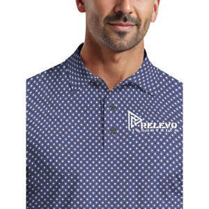 Camisa de Golf para Hombre, de Manga Corta, Asimétrica, con Logotipo Frontal, Informal, de Lona 100% Algodón, Transpirable y Antiarrugas - Product Image 4