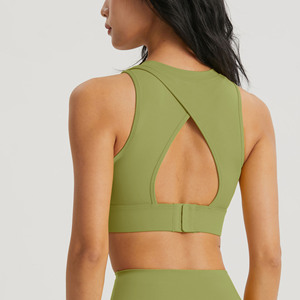 Ensemble soutien-gorge de sport sans coutures à maintien élevé et leggings taille haute pour femme, en tissu extensible anti-humidité, idéal pour le yoga, la gym et le fitness - Product Image 5