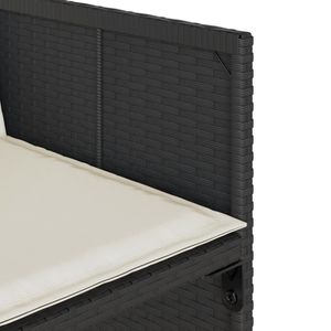 Ensemble de 12 ensembles de salle à manger de jardin en plastique pour patio, couleurs noir, marron, crème, blanc - Product Image 6