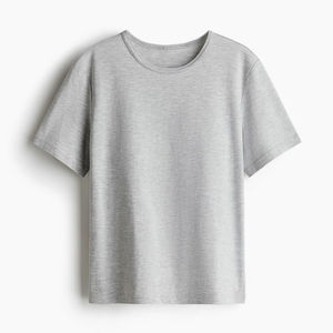 เสื้อยืดคอกลมแขนสั้นทรงโอเวอร์ไซส์ ระบายอากาศได้ดี เหมาะสำหรับใส่เป็นทางการ ผลิตจากผ้าเจอร์ซีย์ 100% ผ้าฝ้ายคุณภาพสูง ขายส่งจำนวนมาก จัดส่งรวดเร็ว - Product Image 5