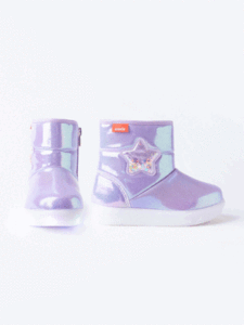 OZKIZ Korean Kids Winter Star Boots Glitter Upper Material Girls' Fashion for 2-7 Years Wholesale - Product Image 1