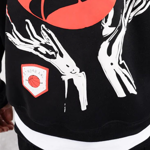 Sweat à capuche oversize en molleton de coton premium pour homme, imprimé en relief, style streetwear décontracté, fabrication en gros - Product Image 5