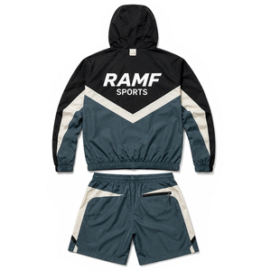 Conjunto Corto de Chaqueta Cortavientos para Hombre, Personalizable al por Mayor, Ajuste Regular, Transpirable, de Poliéster, Diseño 2 en 1, de Invierno, de Secado Rápido - Product Image 4
