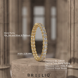 14K Solid Gold Lab Grown Diamond Scalloped Eternity Ring Crown Style Diamond Band Stackable <b>Wedding</b> Jewelry - Product Image 2