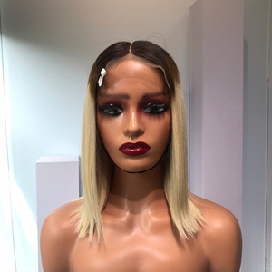Bonne Qualité Meilleur Prix Ombre Blonde Os Droite SDD Moyen Perruque Dentelle Transparente Cheveux Humains Vietnamiens Prix de Gros SMA - Product Image 2