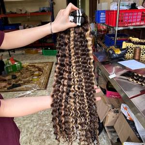 ผมต่อเวียดนามแท้คุณภาพสูง ZOI HAIR แบบเย็บมือ  พร้อมชุดปิดผมสีตามสั่ง  น้ำหนัก 100 กรัม - Product Image 1