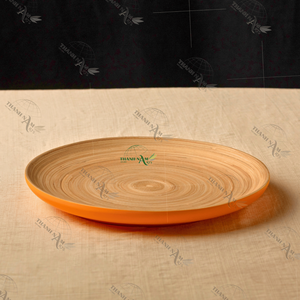 Plaque de bambou durable et biodégradable Design classique pour les fêtes écologiques - Product Image 4